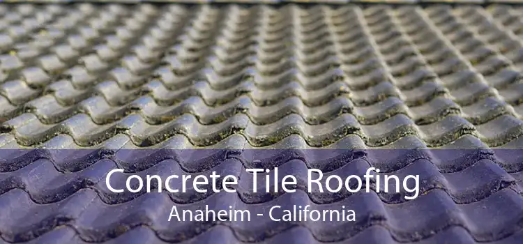 Concrete Tile Roofing Anaheim - California